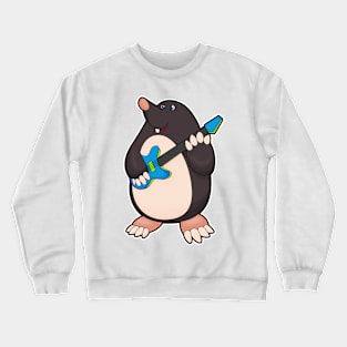 Mole at Music with Guitar Crewneck Sweatshirt